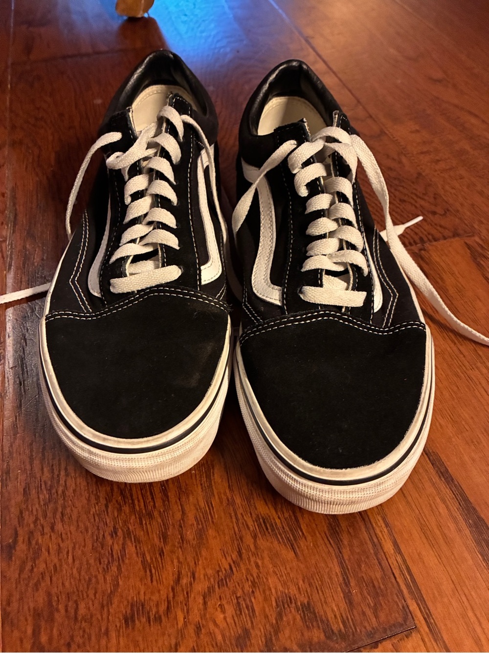 Vans Black & White Old Skool Low-Top Skate Sneakers